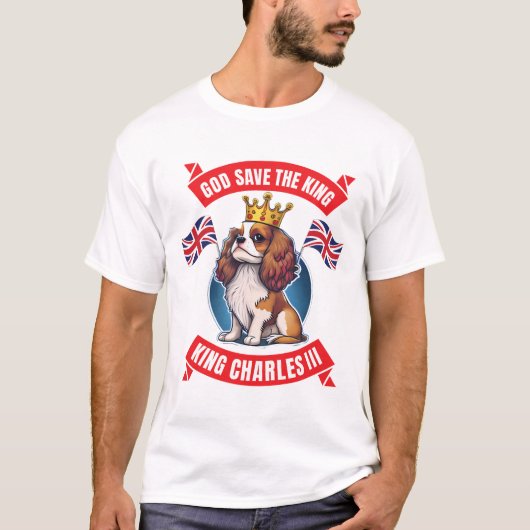 Coronation Cavalier King Charles T-Shirt (Vorderseite)