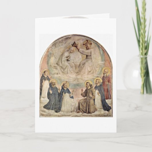 Coronation Of The Virgin By Fra Angelico Karte (Vorderseite)