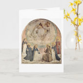 Coronation Of The Virgin By Fra Angelico Karte (Gelbe Blume)