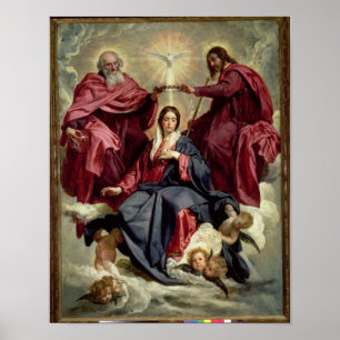 Coronation of the Virgin, c.1641-42 Poster