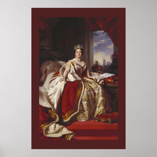 Coronation Portrait of Queen Victoria Poster (Vorne)