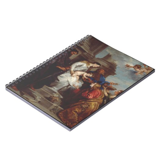 Coronation Saint Rosalia von Anthony van Dyck Notizblock (Linke Seite)