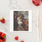 Coronation Saint Rosalia von Anthony van Dyck Serviette (Beispiel)