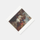 Coronation Saint Rosalia von Anthony van Dyck Serviette (Ecke)