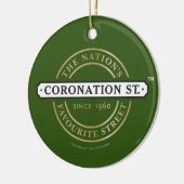Coronation Street - Logo Keramik Ornament (Links)