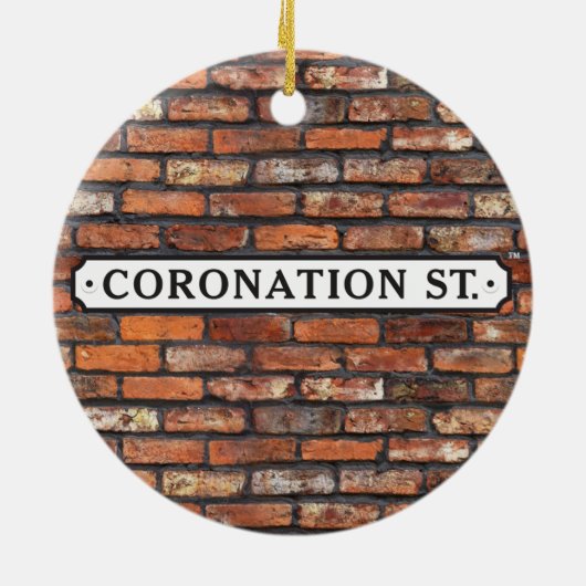 Coronation Street - Logo Keramik Ornament (Hinten)