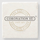 Coronation Street - Logo Steinuntersetzer (Vorderseite)