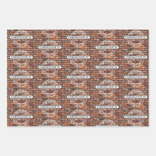 Coronation Street - Schilderplakat Geschenkpapier Set (Vorderseite)