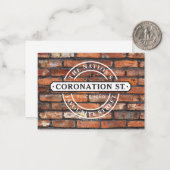 Coronation Street - Schilderplakat Mitteilungskarte (Vorderseite/Rückseite Beispiel)