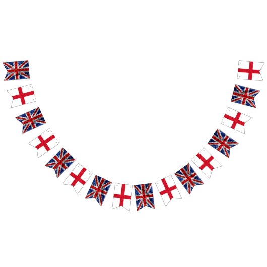 Coronation Union Jack England Wimpelkette (Alle)