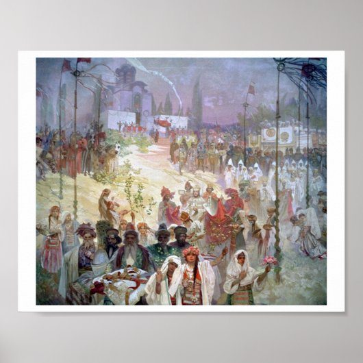 Coronation von Dusan als Kaiser von Ost-Römisch Poster (Vorne)