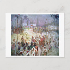 Coronation von Dusan als Kaiser von Ost-Römisch Postkarte