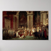 Coronation von Napoleon durch Jacques-Louis David Poster (Vorne)