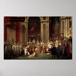Coronation von Napoleon durch Jacques-Louis David Poster