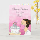 Coronavirus Birthday wünscht Karte (Gelbe Blume)