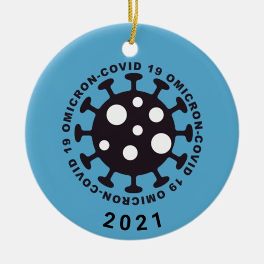 Coronavirus Covid19 Omicron Variant Ornament (Vorne)