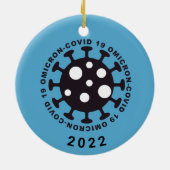 Coronavirus Covid19 Omicron Variant Ornament (Hinten)
