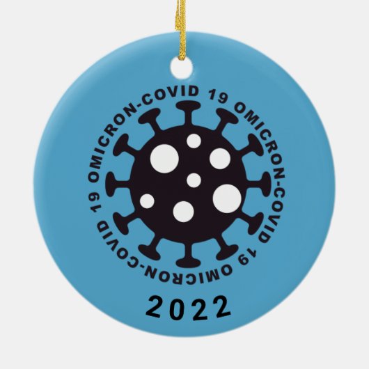 Coronavirus Covid19 Omicron Variant Ornament (Hinten)
