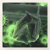 Coronavirus Covid-19 Bat Glasuntersetzer (Vorderseite)