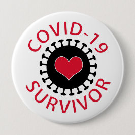 Coronavirus Covid-19 Survivor Button