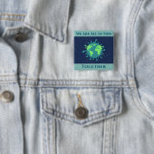 Coronavirus Covid 19 zusammen Button (Beispiel)