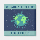 Coronavirus Covid 19 zusammen Magnet (Vorne)