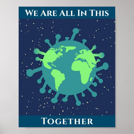 Coronavirus Covid 19 zusammen Poster (Vorne)