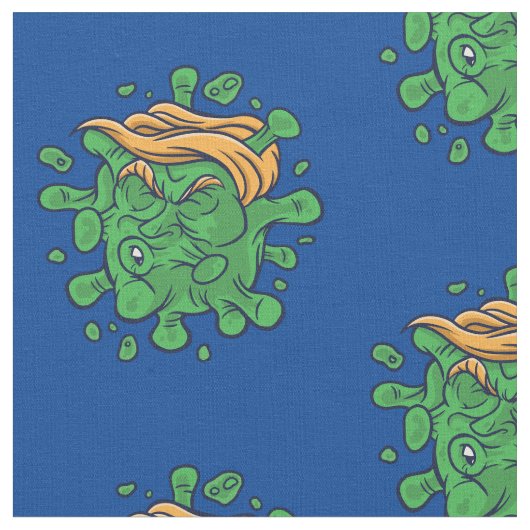 Coronavirus Donald Trumpf-Virus Stoff (Nahaufnahme)