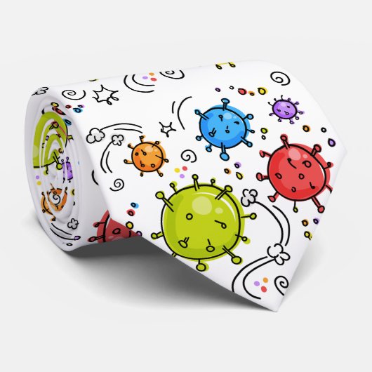 Coronavirus Germs Krawatte (Gerollt)