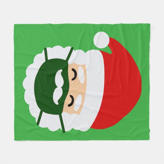 Coronavirus-Gesichtsmasken Fleecedecke (Vorderseite (Horizontal))