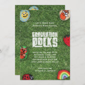 Coronavirus Graduation Party Rock Party Parade Einladung (Vorne/Hinten)