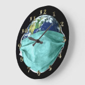 Coronavirus Große Wanduhr (Winkel)