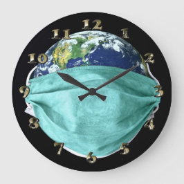 Coronavirus Große Wanduhr