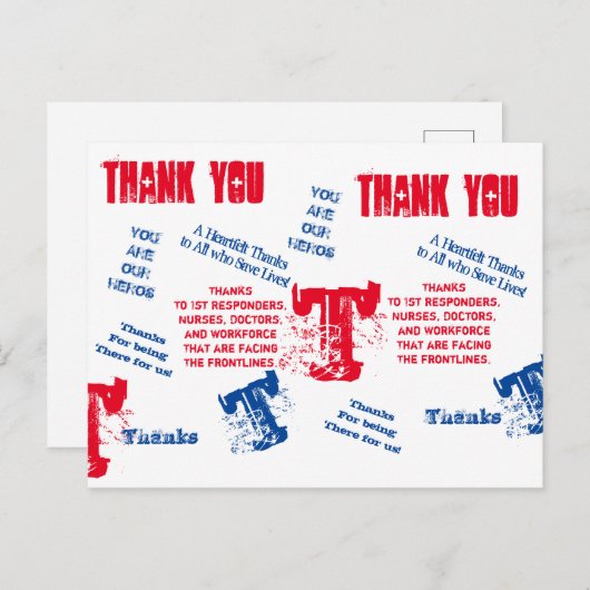 CORONAVIRUS HEROES POSTKARTE (Vorne/Hinten)