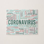 Coronavirus-Hintergrund Gesundheitsprobleme Puzzle (Horizontal)
