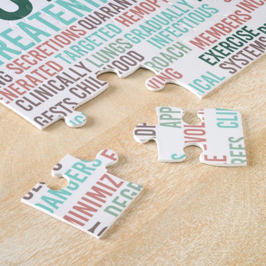 Coronavirus-Hintergrund Gesundheitsprobleme Puzzle (Seite)