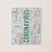 Coronavirus-Hintergrund Gesundheitsprobleme Puzzle (Vertikal)