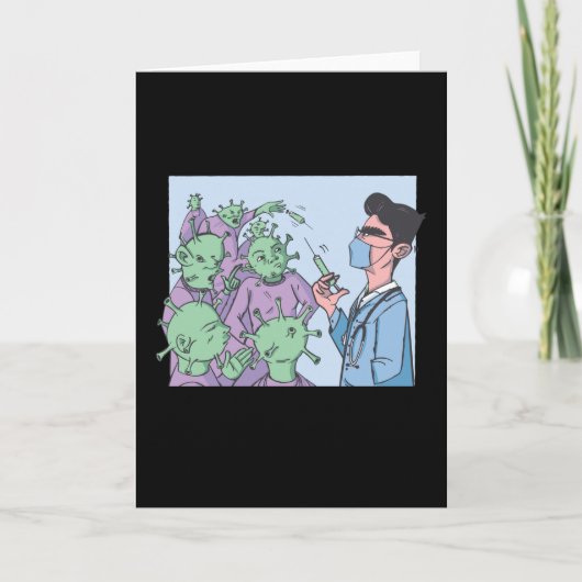 Coronavirus-Impfstoff Karte (Vorderseite)