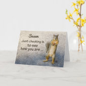 Coronavirus Individuelle Name Denken Sie an Ihr Ei Karte (Gelbe Blume)