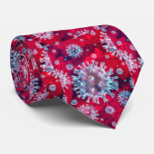 Coronavirus-Krawatte — Illustration Krawatte (Gerollt)