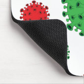CoronaVirus Mousepad Covid19-Muster (Ecke)