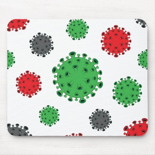 CoronaVirus Mousepad Covid19-Muster (Vorne)