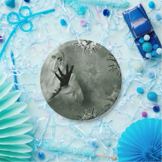 Coronavirus Nurse Pappteller (Party)