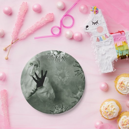 Coronavirus Nurse Pappteller (Party)