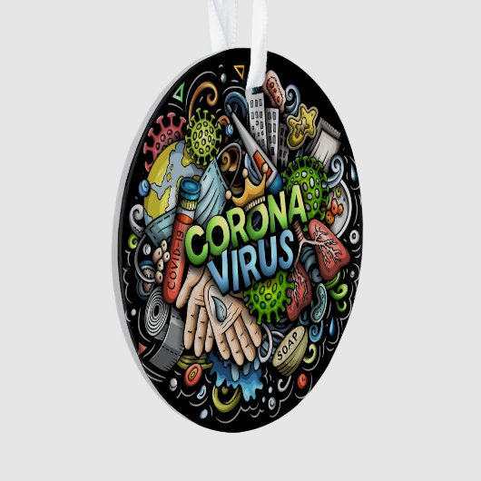 Coronavirus-Ornament Ornament (Vorderseite)
