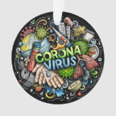 Coronavirus-Ornament Ornament (Vorderseite)
