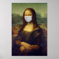 Coronavirus Pandemie Mona Lisa Facemask COVID-19