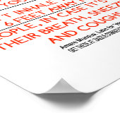 Coronavirus Poster Erinnerung Flyer (Ecke)