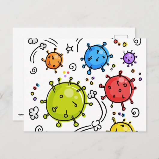 Coronavirus Postkarte (Vorne/Hinten)