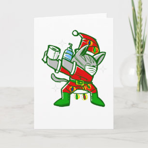 Coronavirus santa claus cat christlich einladung